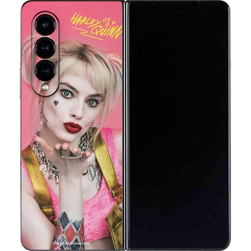 DC Comics Harley Quinn Movie Character Poster Galaxy Z Fold4 5G Skin